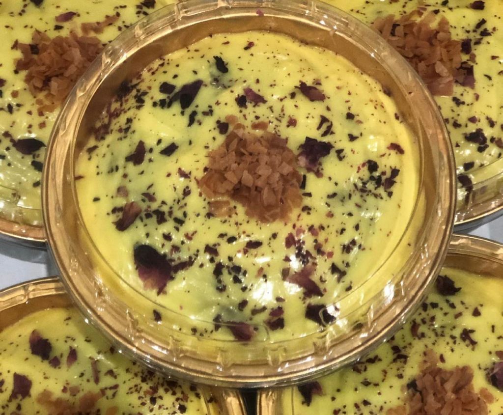 بسبوسة الحليب والزعفران
